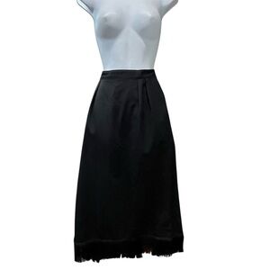 Vintage 1970’s Pendelton 100% virgin wool fringe skirt
